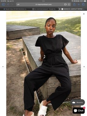Black Women's Short-Sleeve Jumpsuit - Canadian Slow Fashion